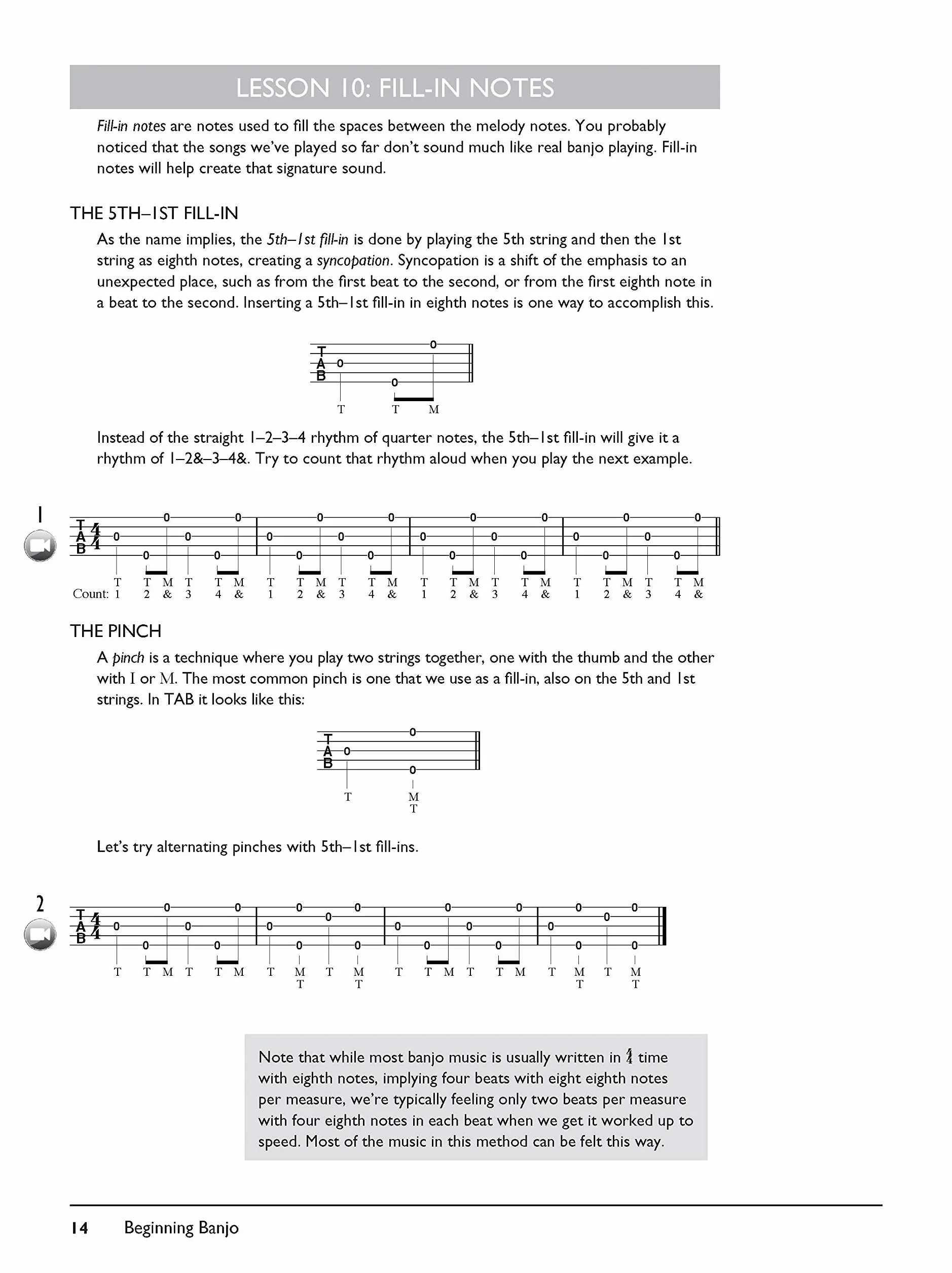 Beginning Banjo: Beginning - Intermediate - Mastering (incl. DVD & Online Audio & Video)