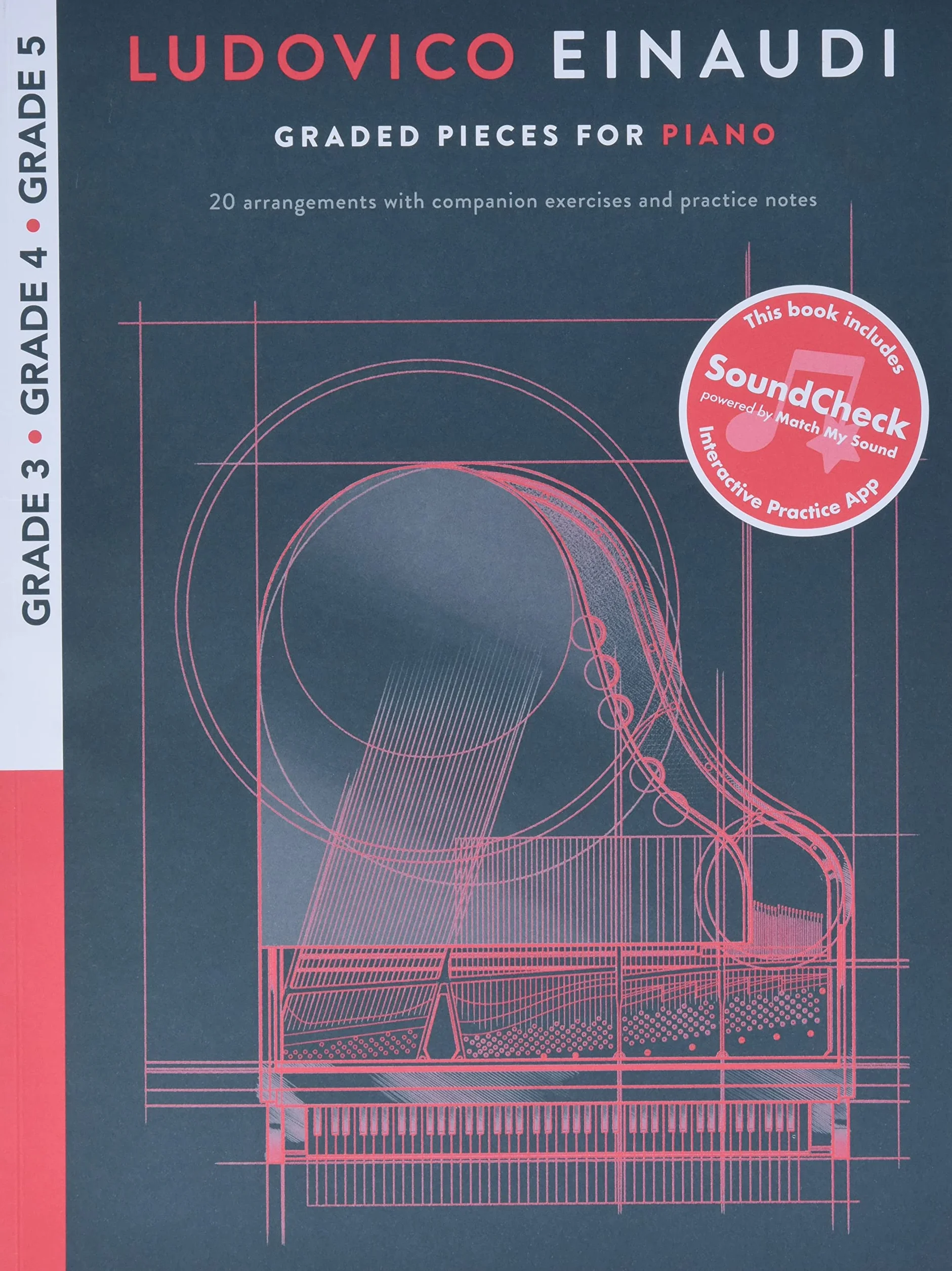 Ludovico einaudi : graded pieces for piano - grades 3-5