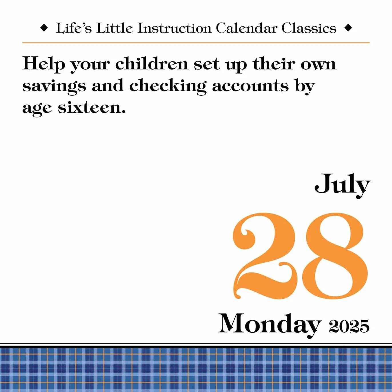 Life's Little Instruction 2025 Day-To-Day Calendar