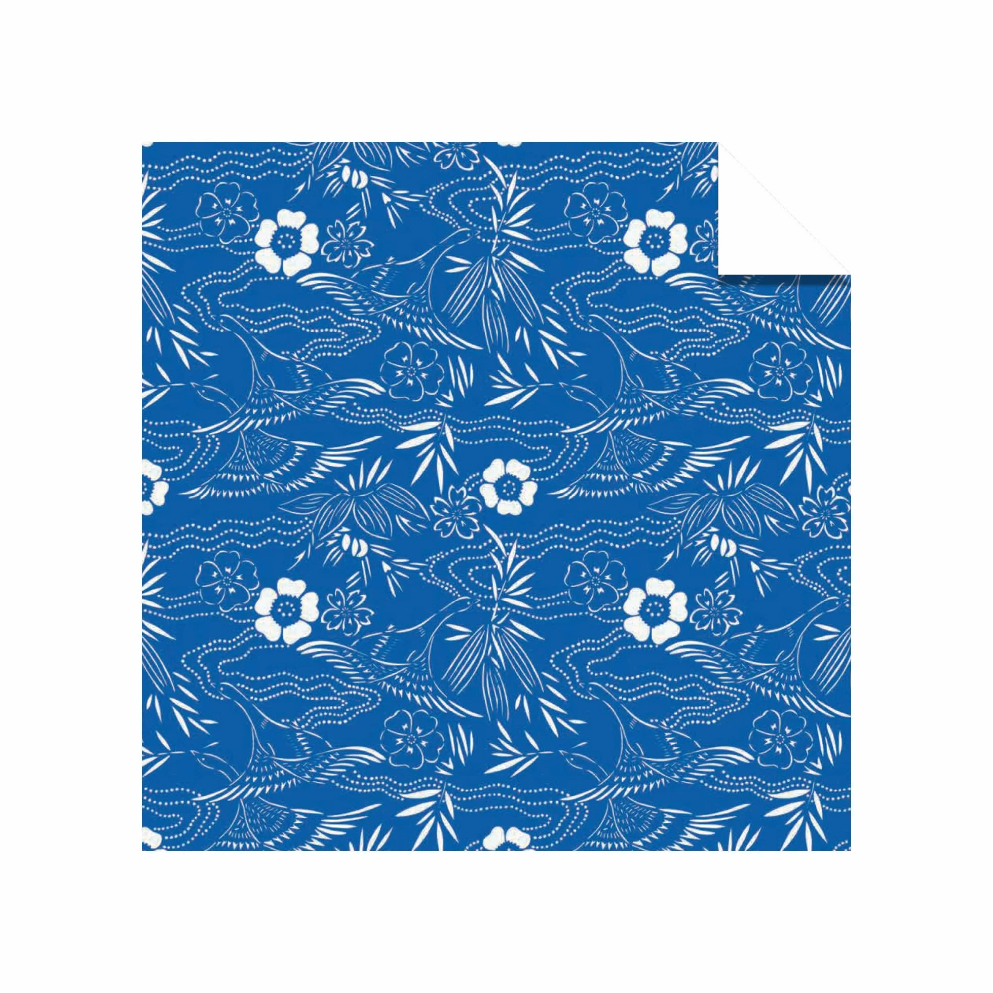 Origami Paper 200 Sheets 6" (15 cm) Double Sided Blue White Patterns 12 Designs