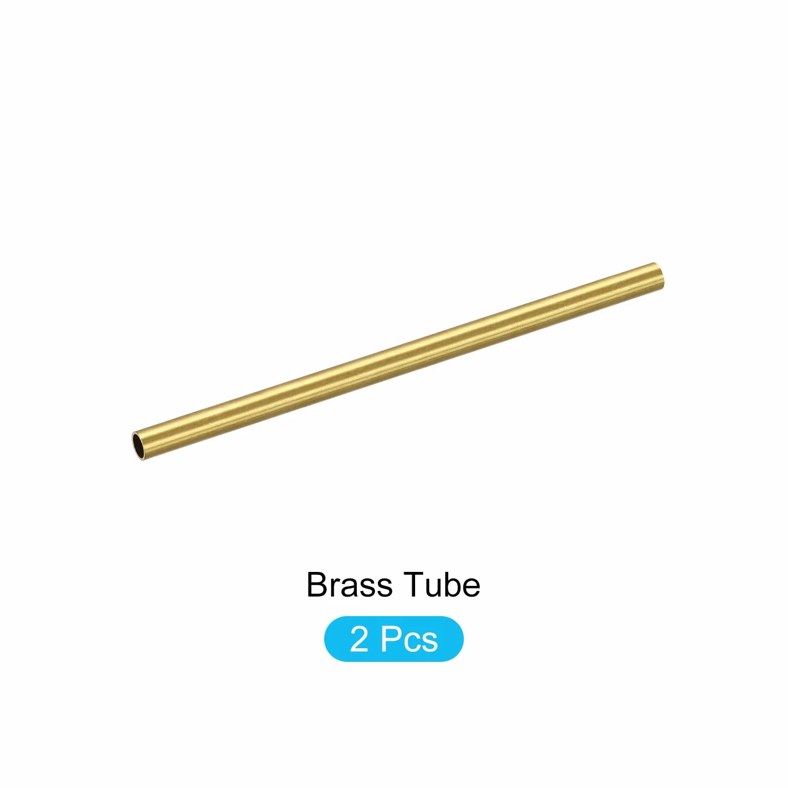 Rura mosiężna 5 mm 0,5 mm 100 mm 2 sztuki METALLIXITY
