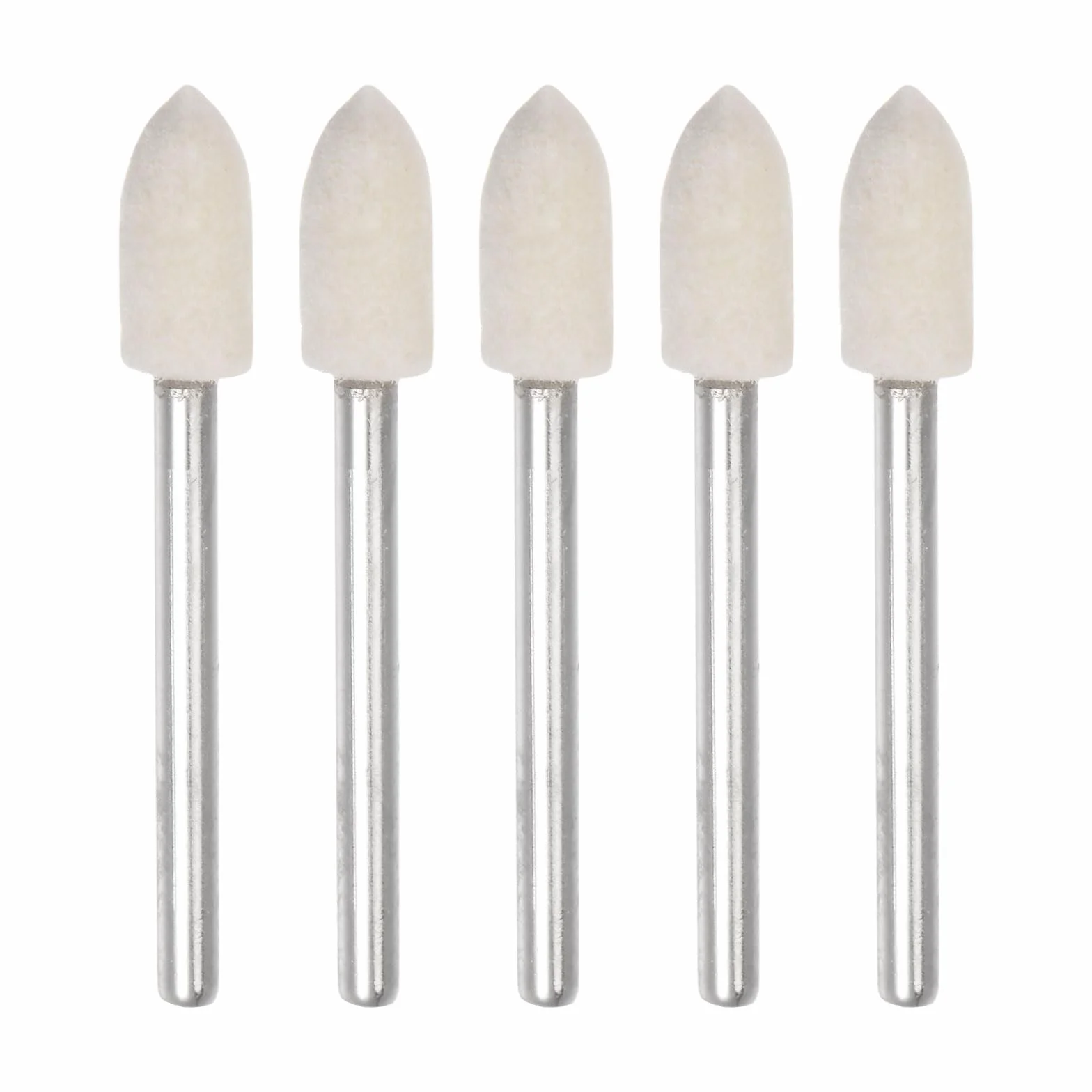 QUARKZMAN 5 sztuk stożkowe bity do polerowania filcowe 6 mm głowica 1/8 cala