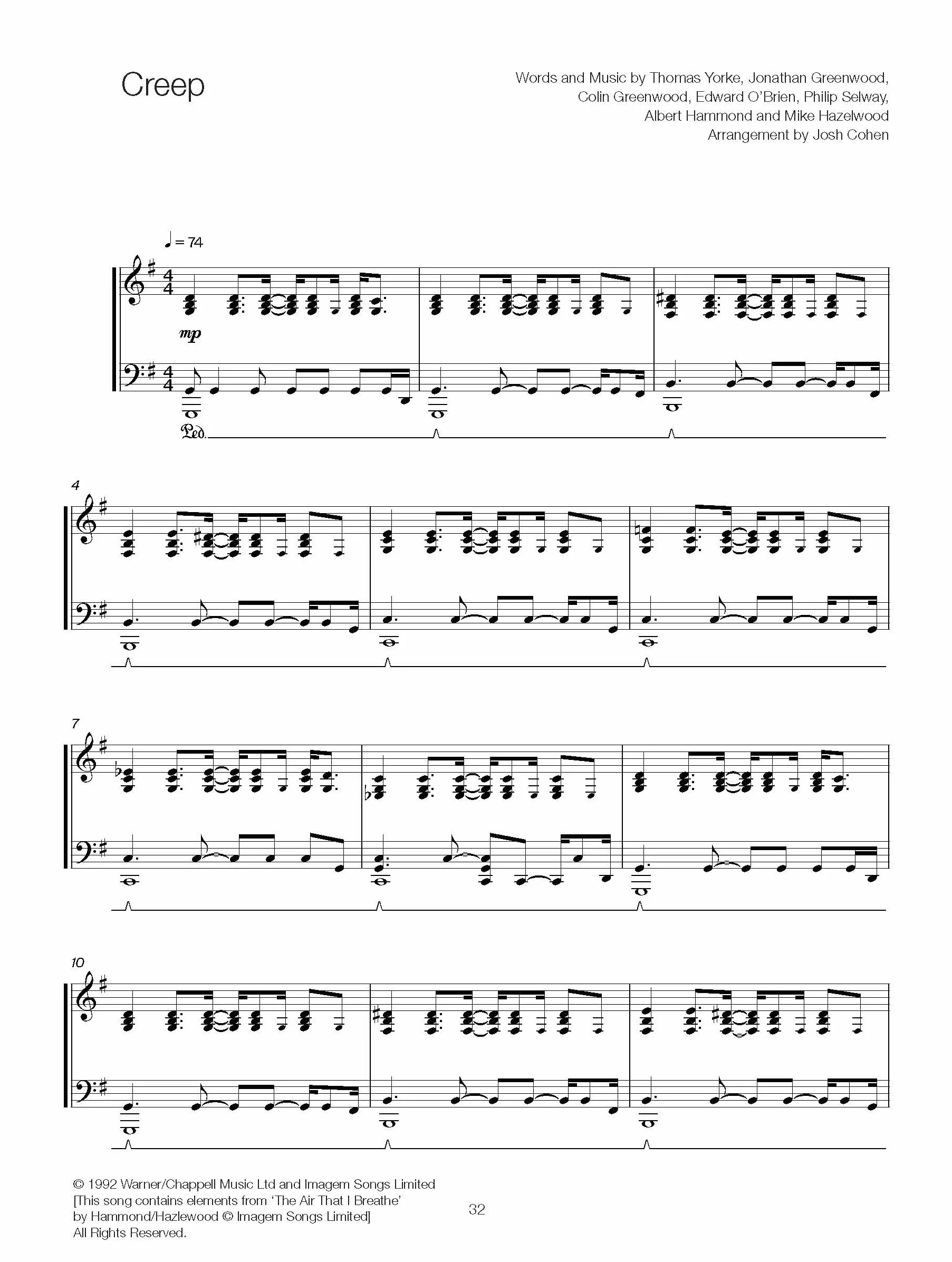 Josh Cohen: Radiohead for Solo Piano II