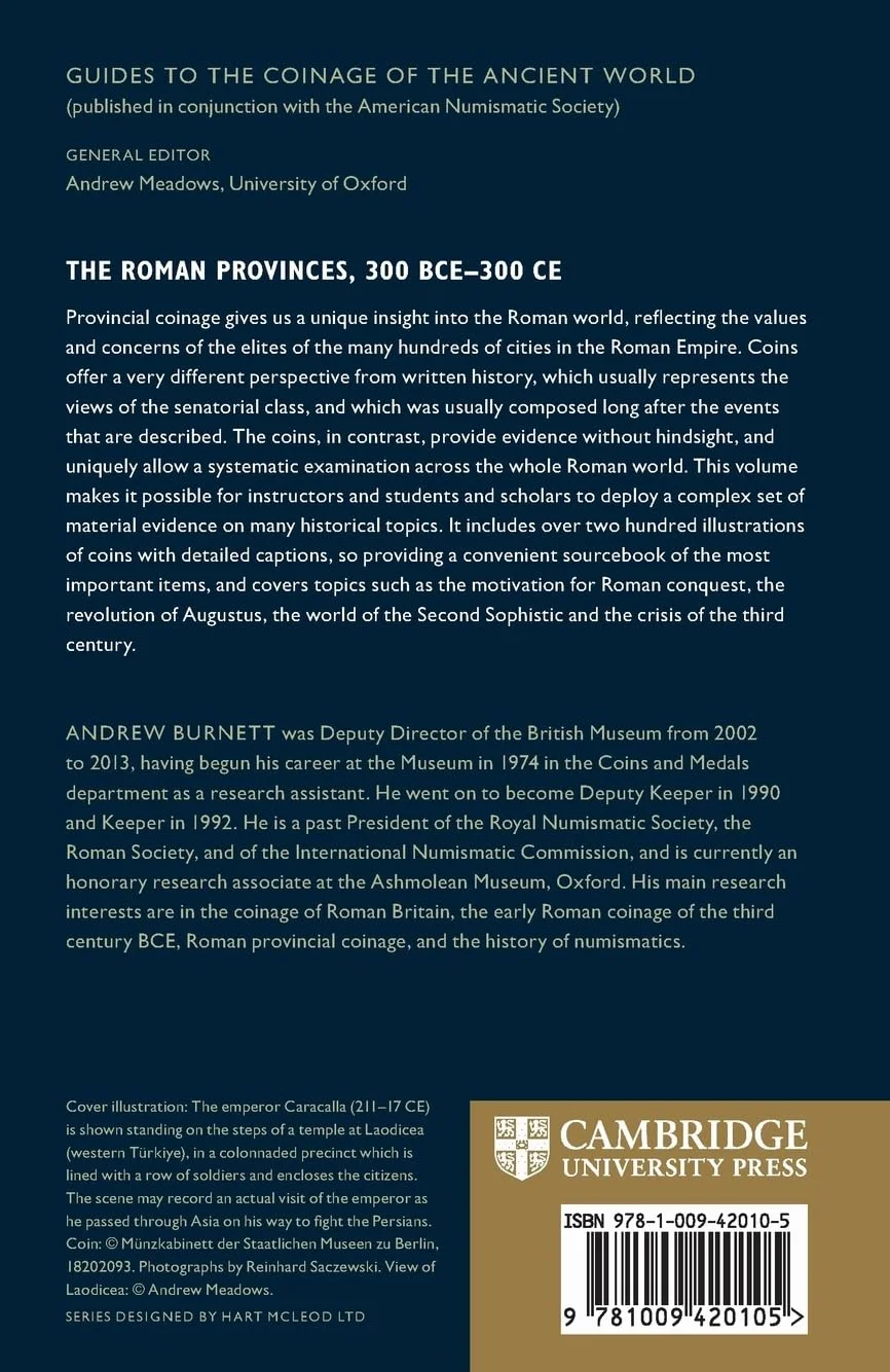 The Roman Provinces 300 BCE-300 CE Using Coins as Sources
