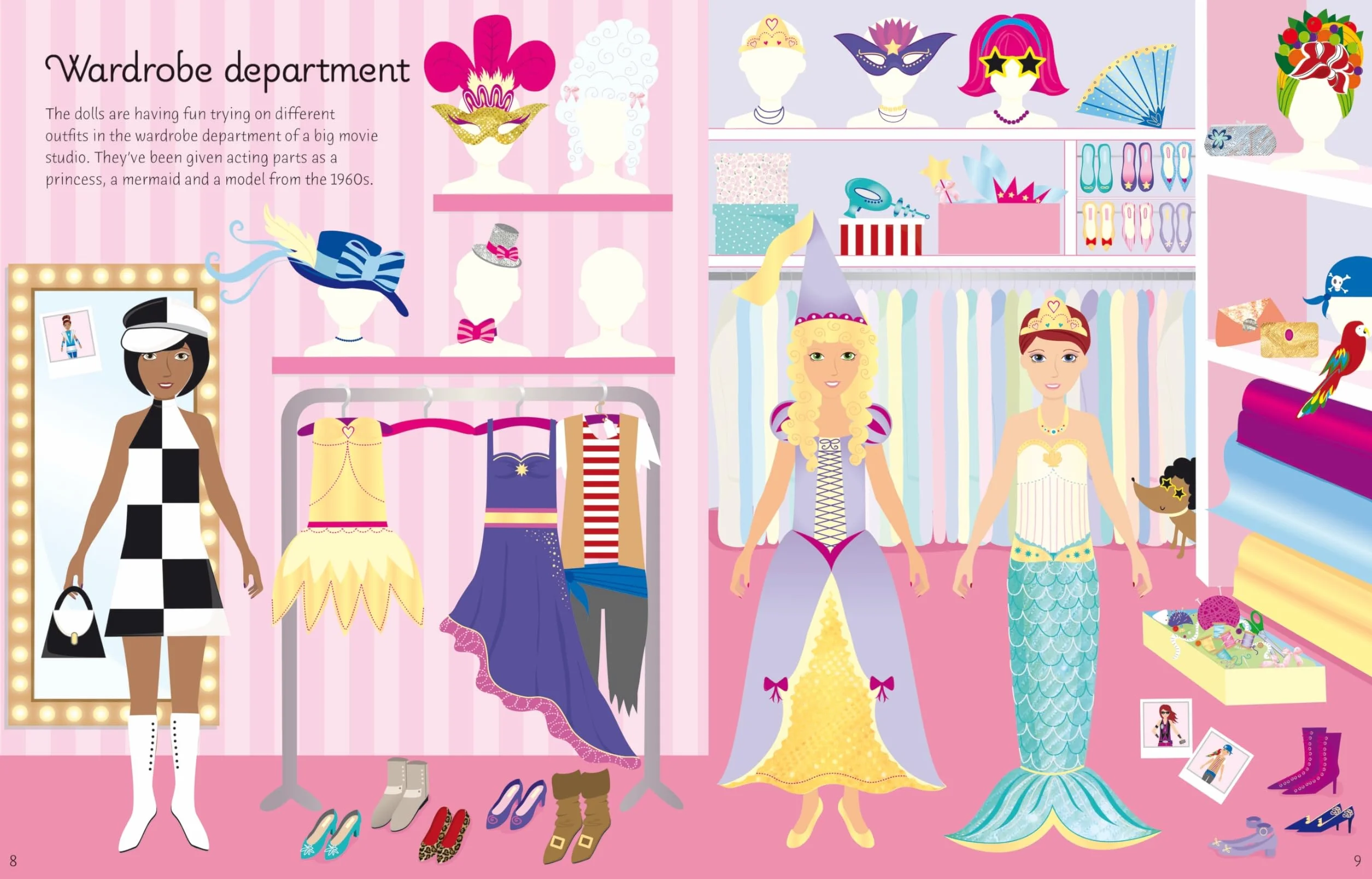 Sticker Dolly Dressing Movie Stars