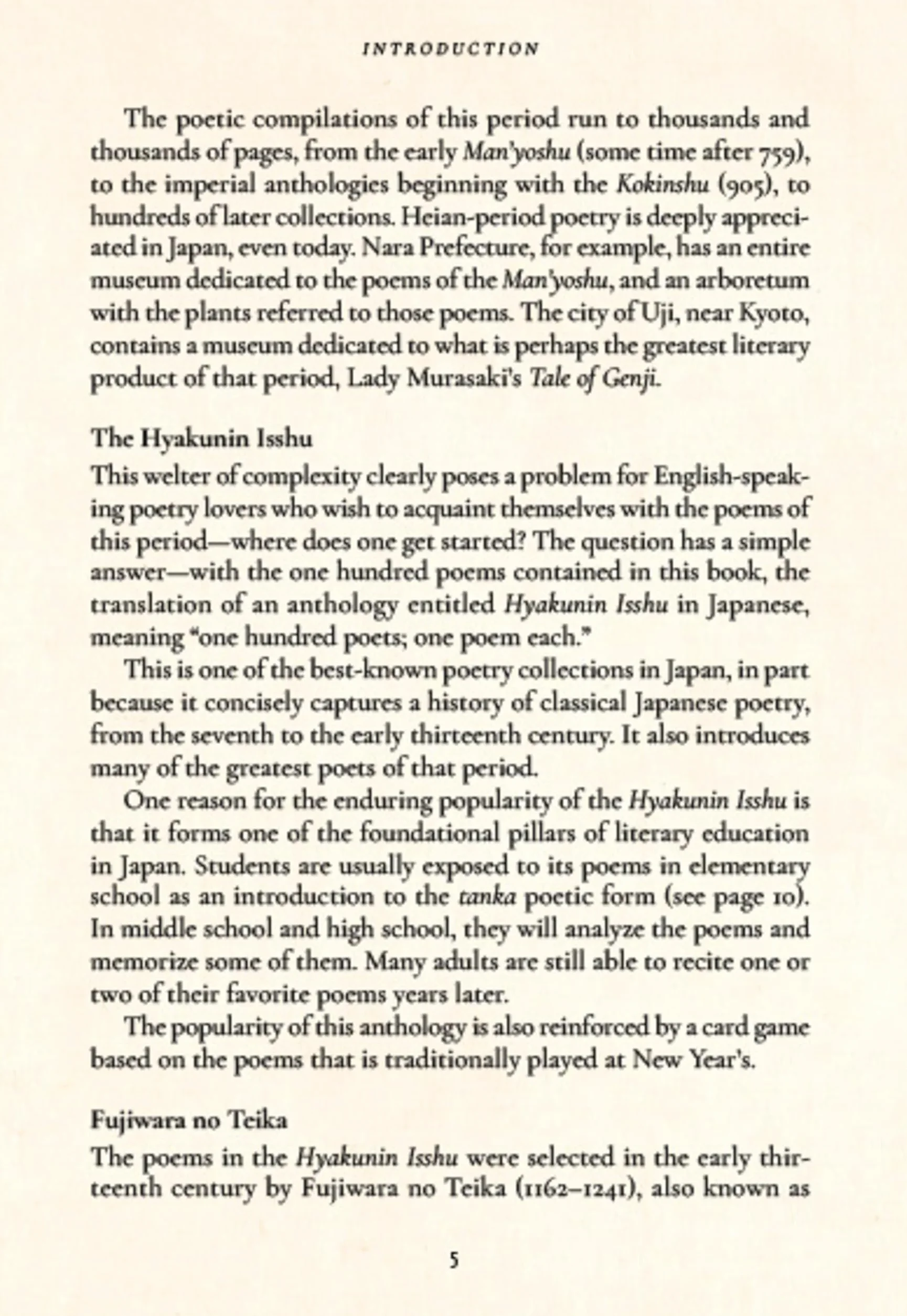 One Hundred Poems from Old Japan /anglais: A New Translation of the Hyakunin Isshu [With Free Online Audio Recordings]