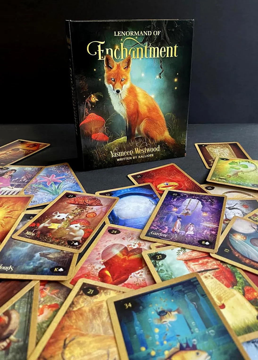 Lenormand of Enchantment Oracle Kit Box Set 36 Cards Guide Book