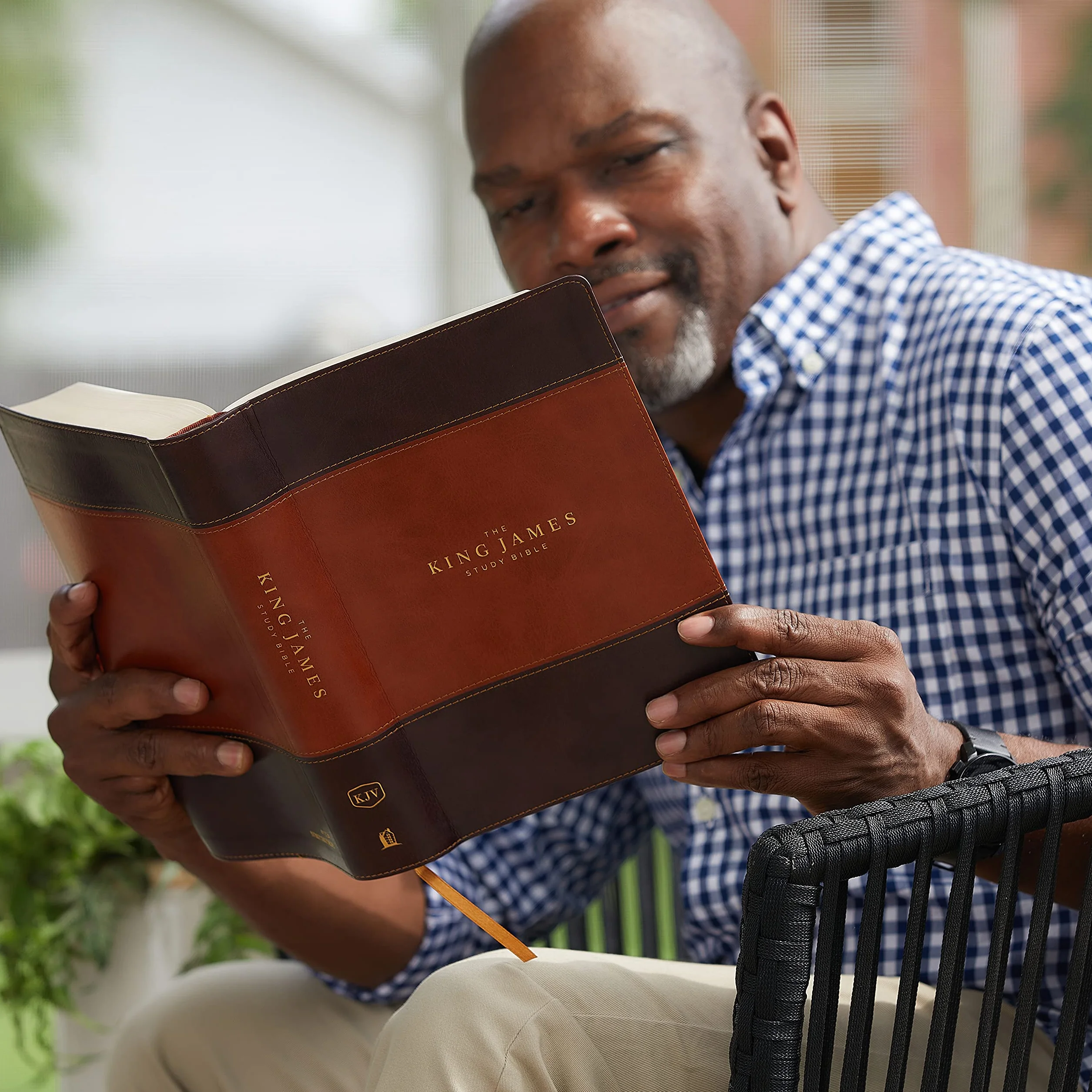 The King James Study Bible Imitation Leather Brown Full-Color Edition