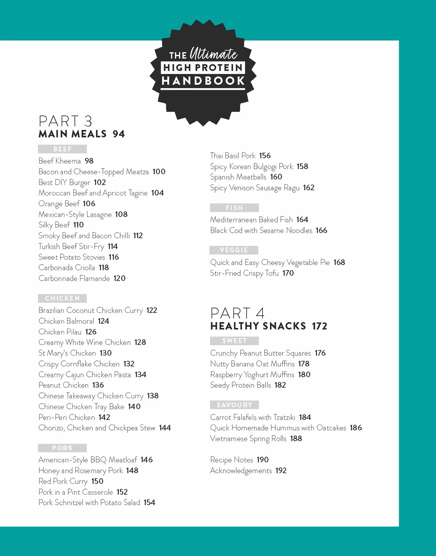 The Ultimate High Protein Cookbook: Healthy Easy Family Meals