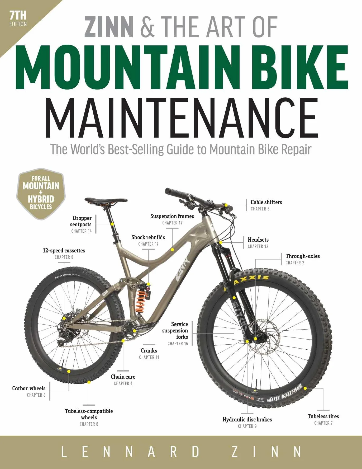 Zinn and the Art of Mountain Bike Maintenance, 7th Edition: Mountain Bike Repair Guide