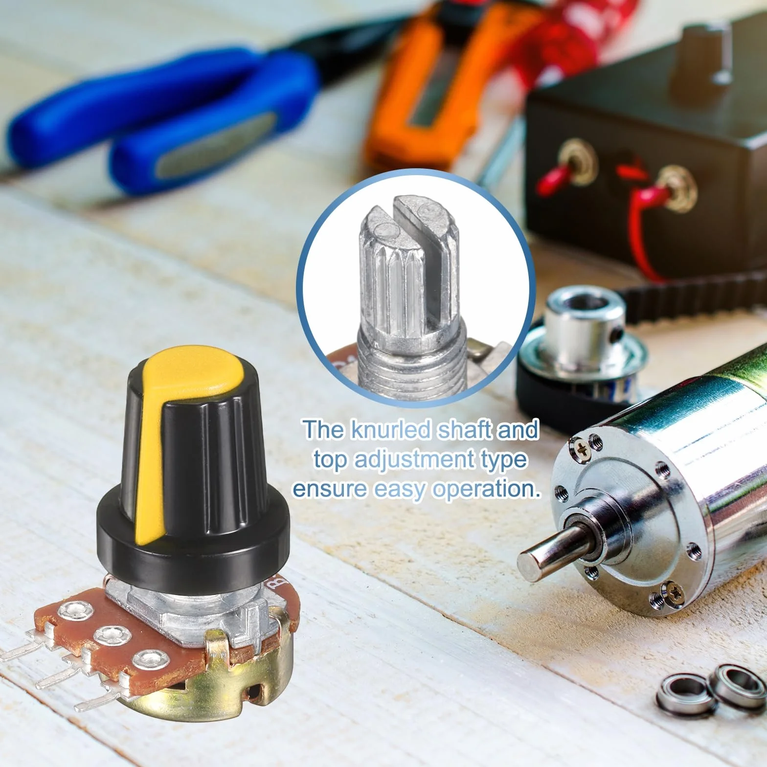 QUARKZMAN WH148 Zestaw Potencjometr 2K Regulowany Liniowy Ohm Zmienny Potencjometr