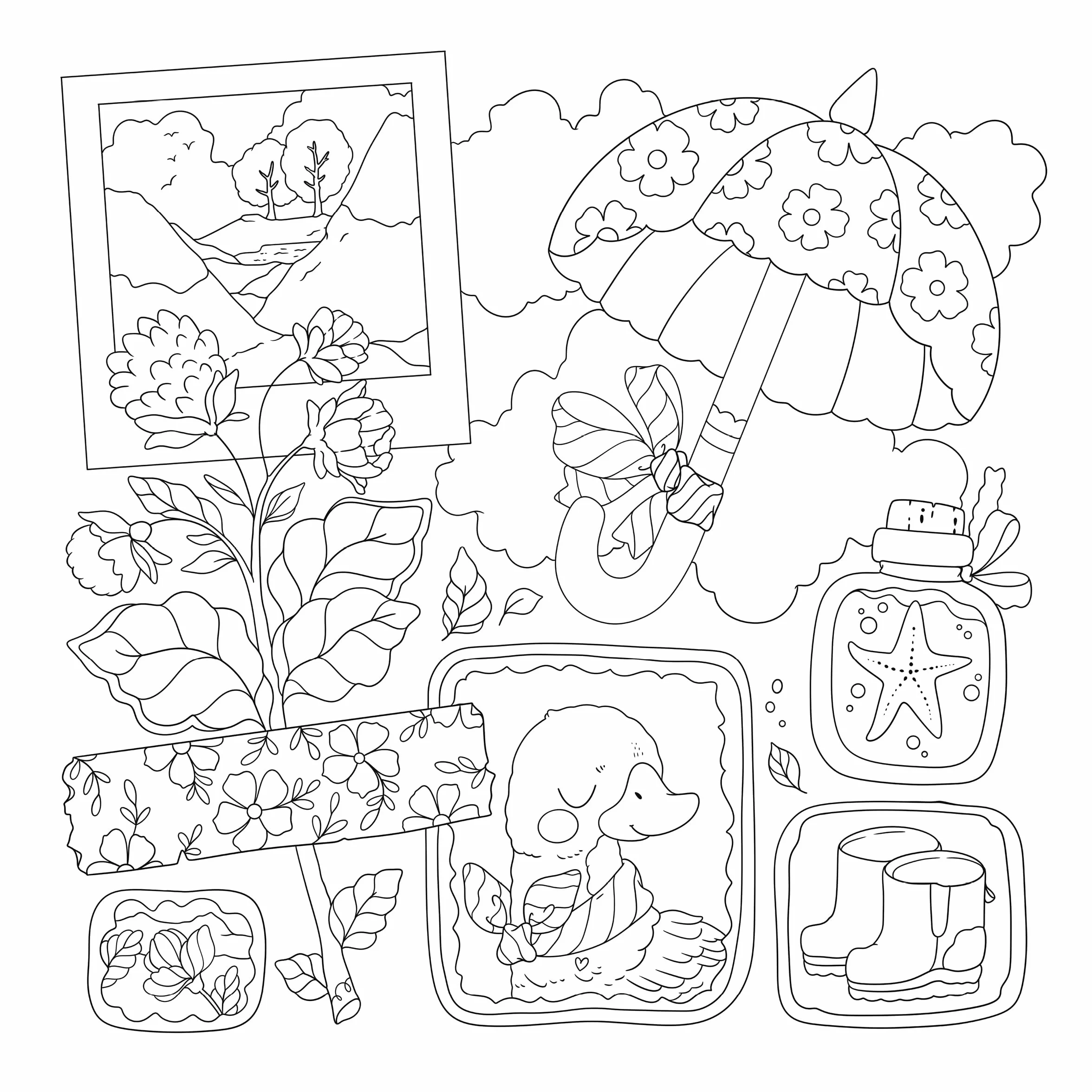 So Many Cozy Animals!: Cute & Comfy Scenes to Color