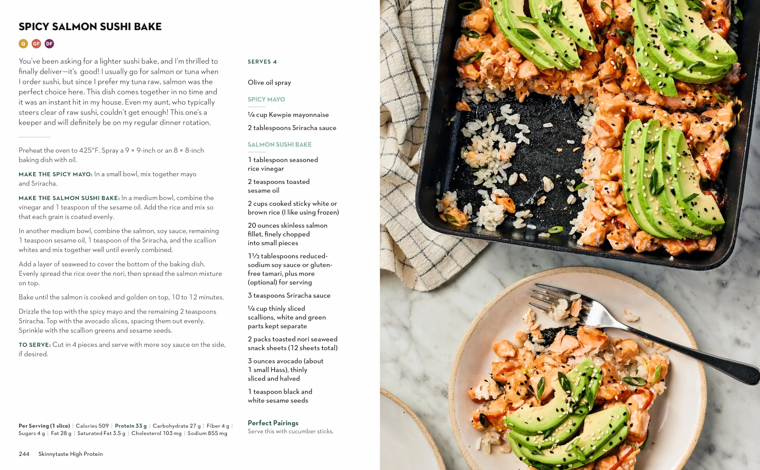 Skinnytaste High Protein: 100 Healthy Simple Recipes Cookbook