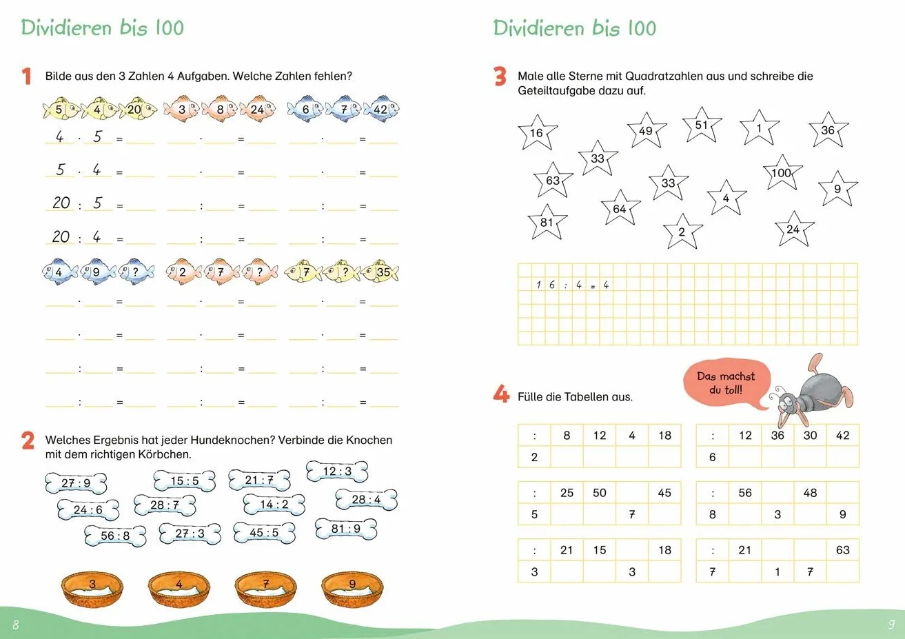 Fit für Mathe 3. Klasse Mein Übungsheft Rechnen bis 1000 Grundrechenarten Sachaufgaben Geometrie