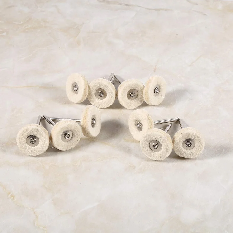 Ruedas de pulido de fieltro 25 mm, 10 sztuk, para taladro amoladora herramienta rotativa