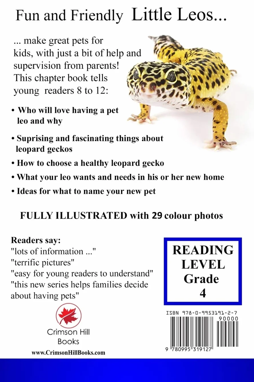 I Want A Leopard Gecko: Best Pets For Kids Book 1