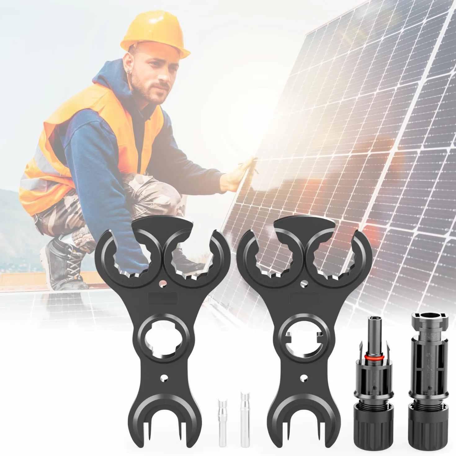 deleyCON Wtyczka Solarna PV4 Męska Żeńska 1500V IP68 do Kabla 2,5-6 mm²