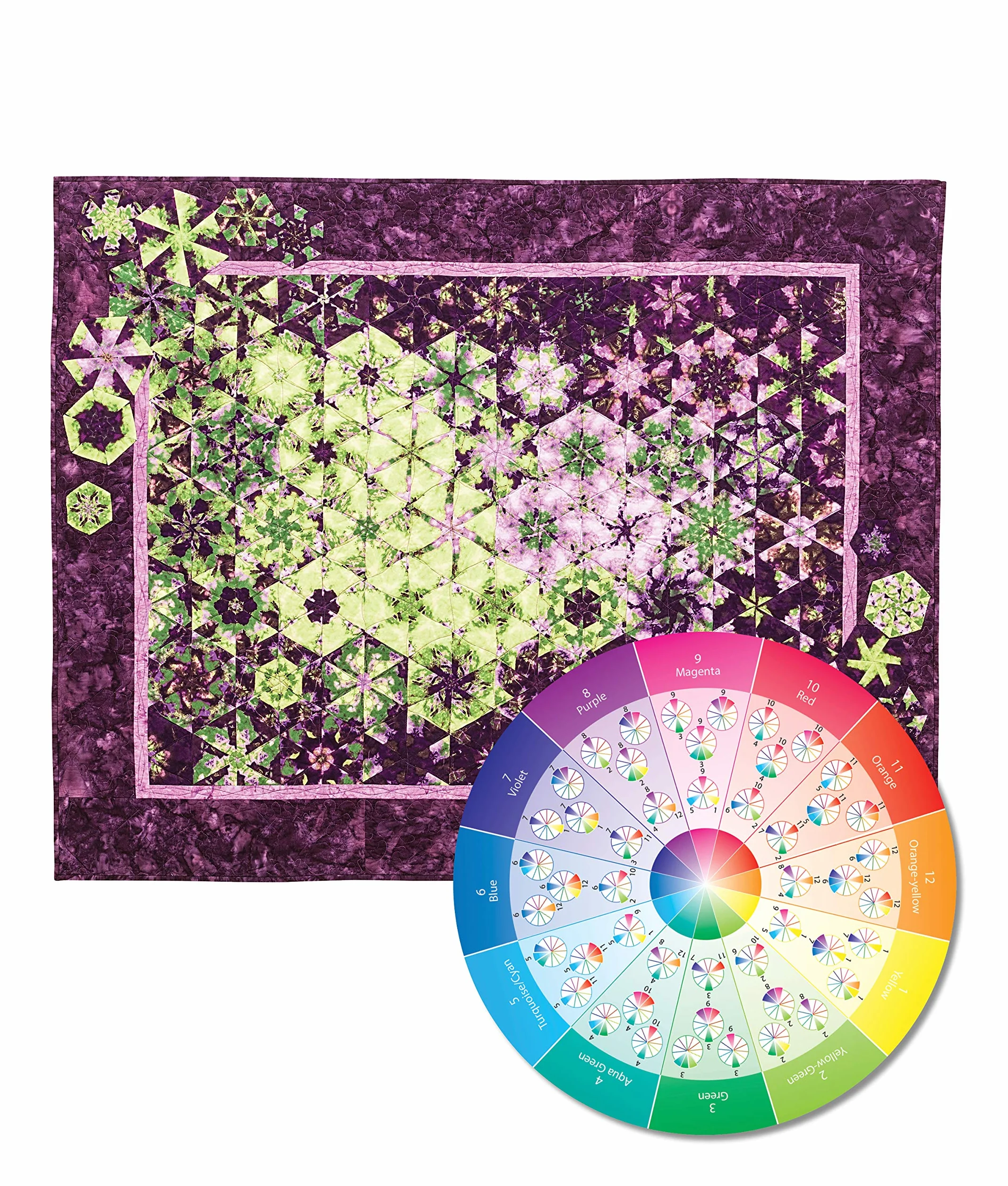 Take-Along Mini Color Wheel: 12 Numbered Swatches with Tints & Shades, 5 Color Plans