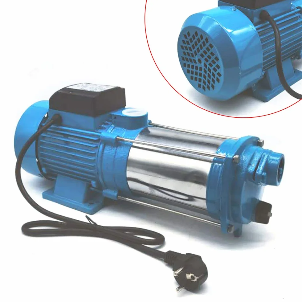 Pompa odśrodkowa 2500 W, pozioma pompa rurowa do użytku domowego, wysoka wysokość tłoczenia i wysoki przepływ, pompa cyrkulacyjna do wody niegazowanej, 11 bar, 4000 l/h, 110 m, przełącznik ciśnieniowy