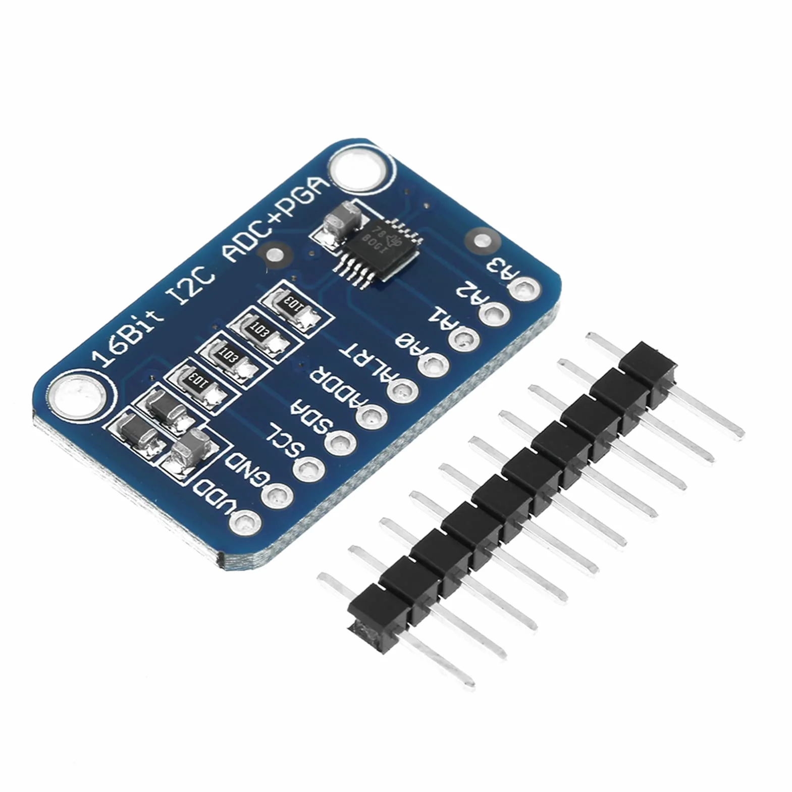 Raspberryads1115 Mcp3008 Breakout spawany 8cm/11pc 16-Bit I2C ADC Development Board Module Przetwornik analogowo-cyfrowy