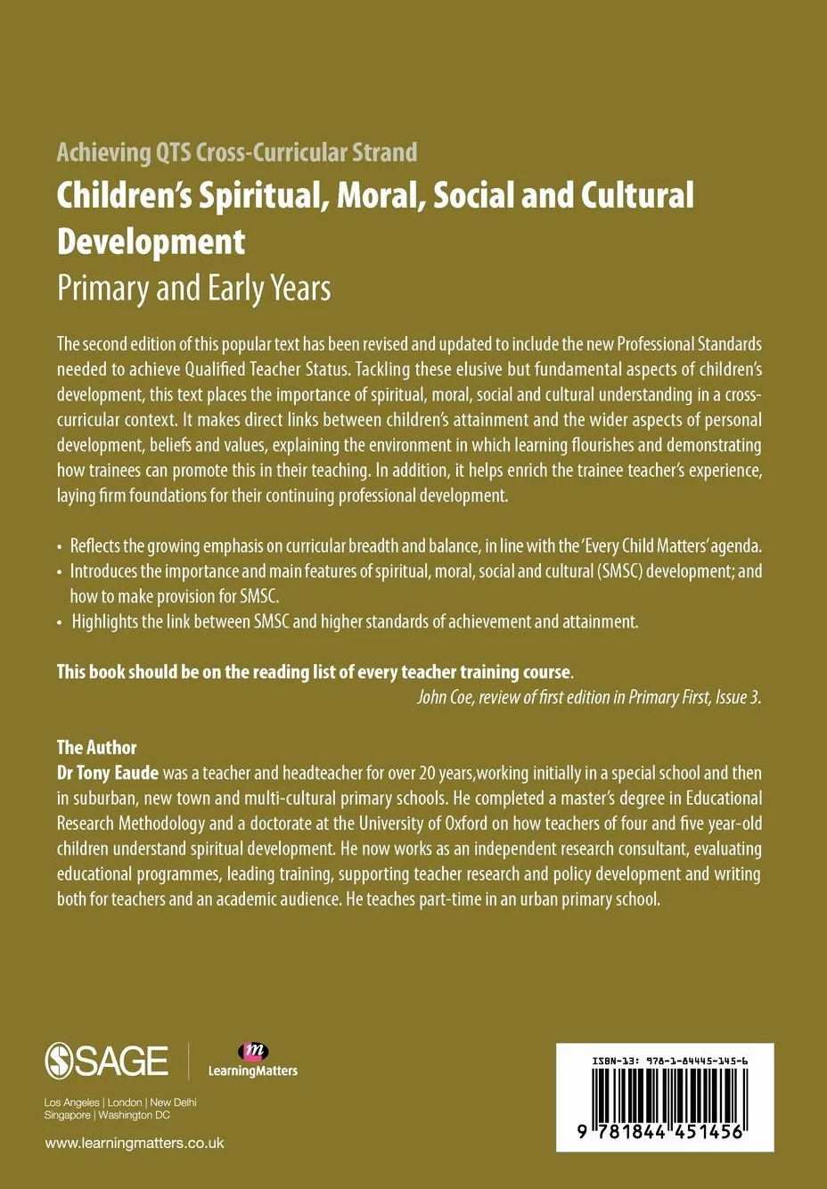 Children's Spiritual, Moral, Social and Cultural Development: Primary and Early Years