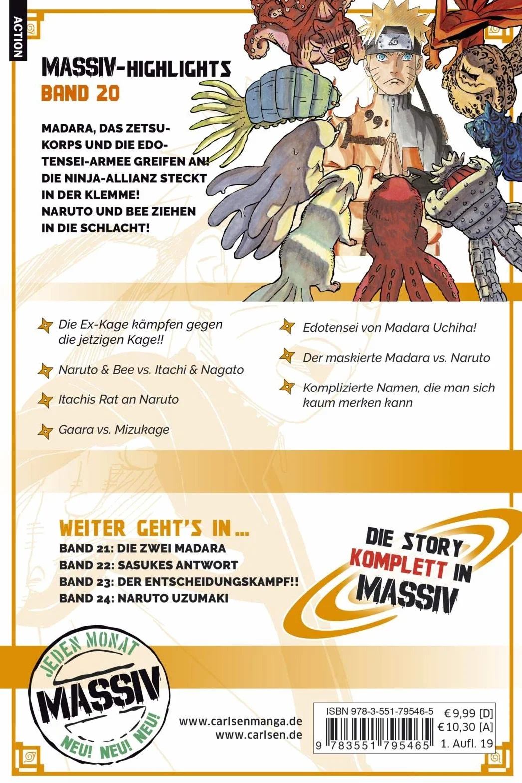 NARUTO Massiv 20: Die Originalserie als umfangreiche Sammelbandausgabe!