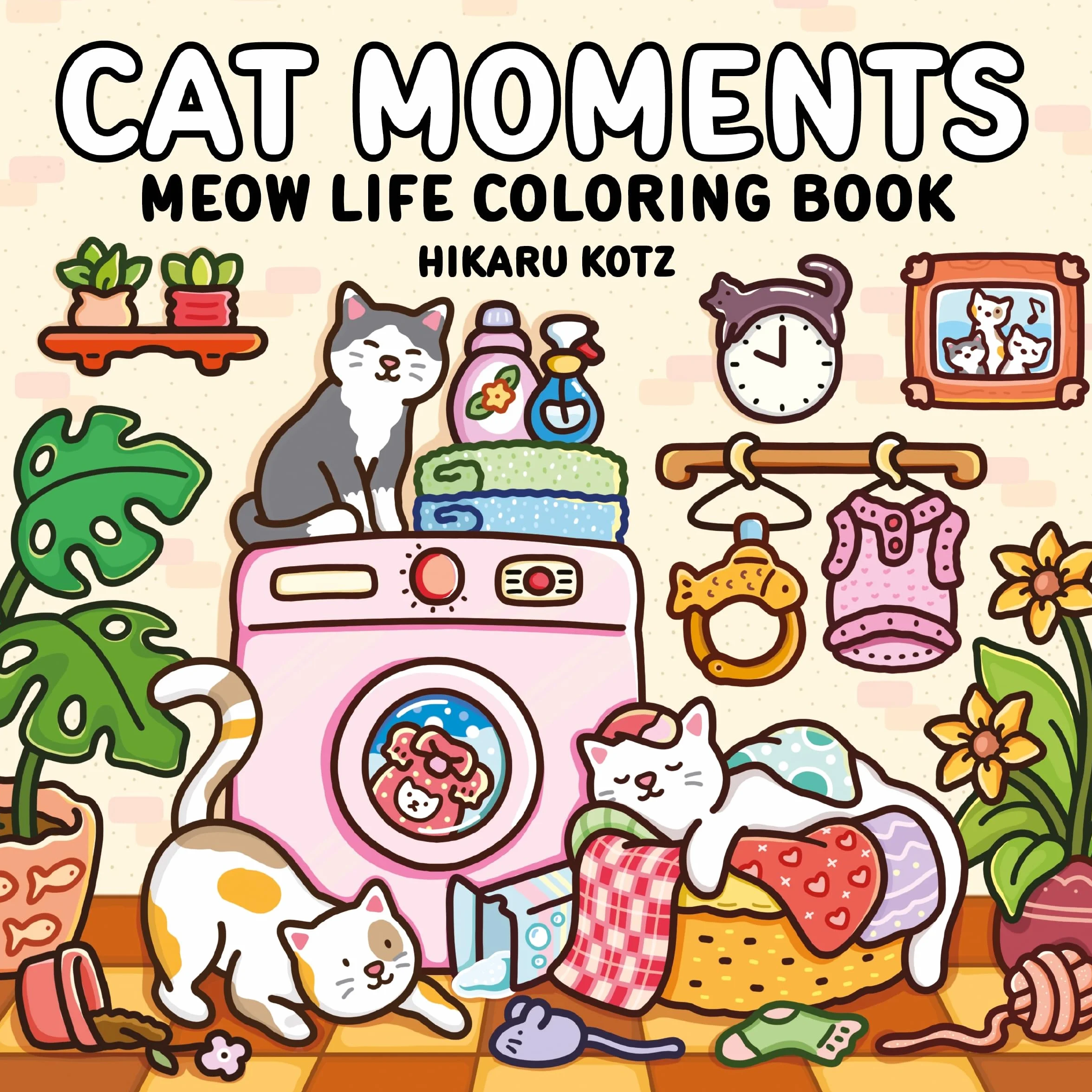 Cat Moments Meow Life Coloring Book