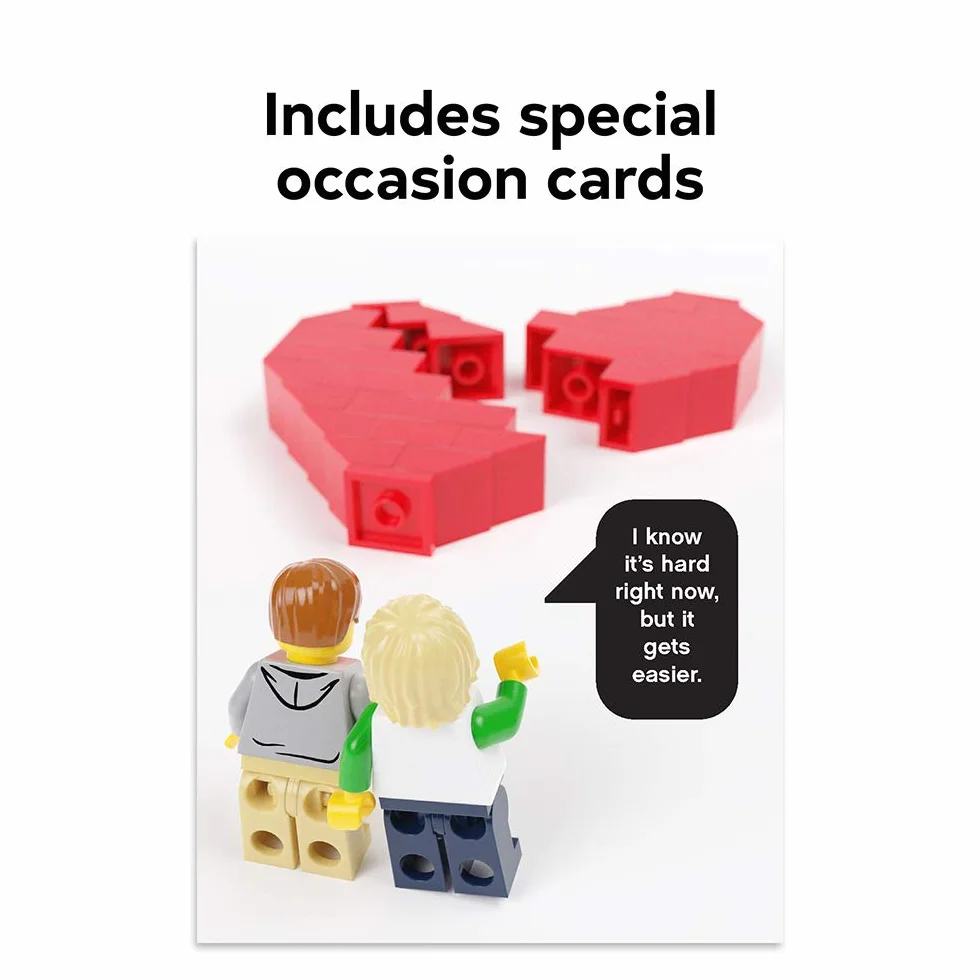 LEGO Minifigure Notes: 20 Notecards and Envelopes