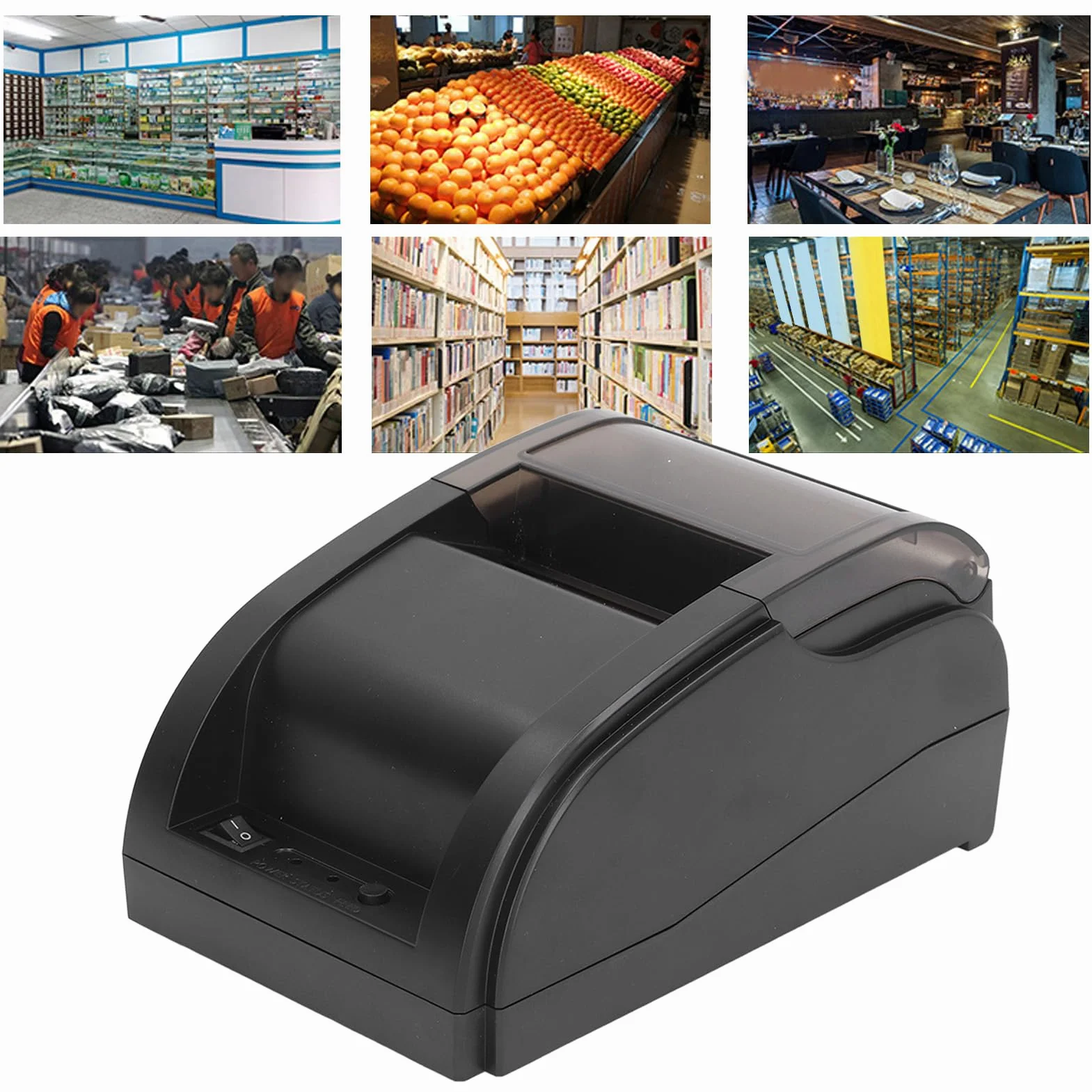 Drukarka termiczna pokwitowań z automatycznym cięciem USB 80 mm/s POS