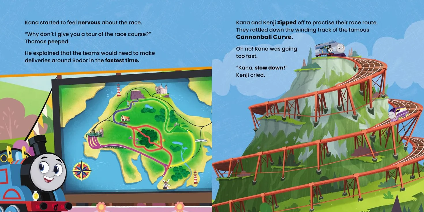 Thomas and Friends Race for the Sodor Cup Illustrated Storybook for Kids 2-5 Years