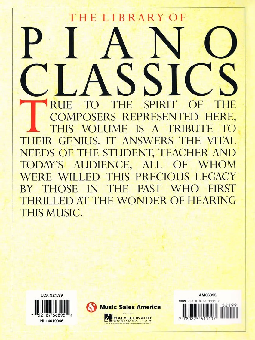 Library of Piano Classics: Piano Solo