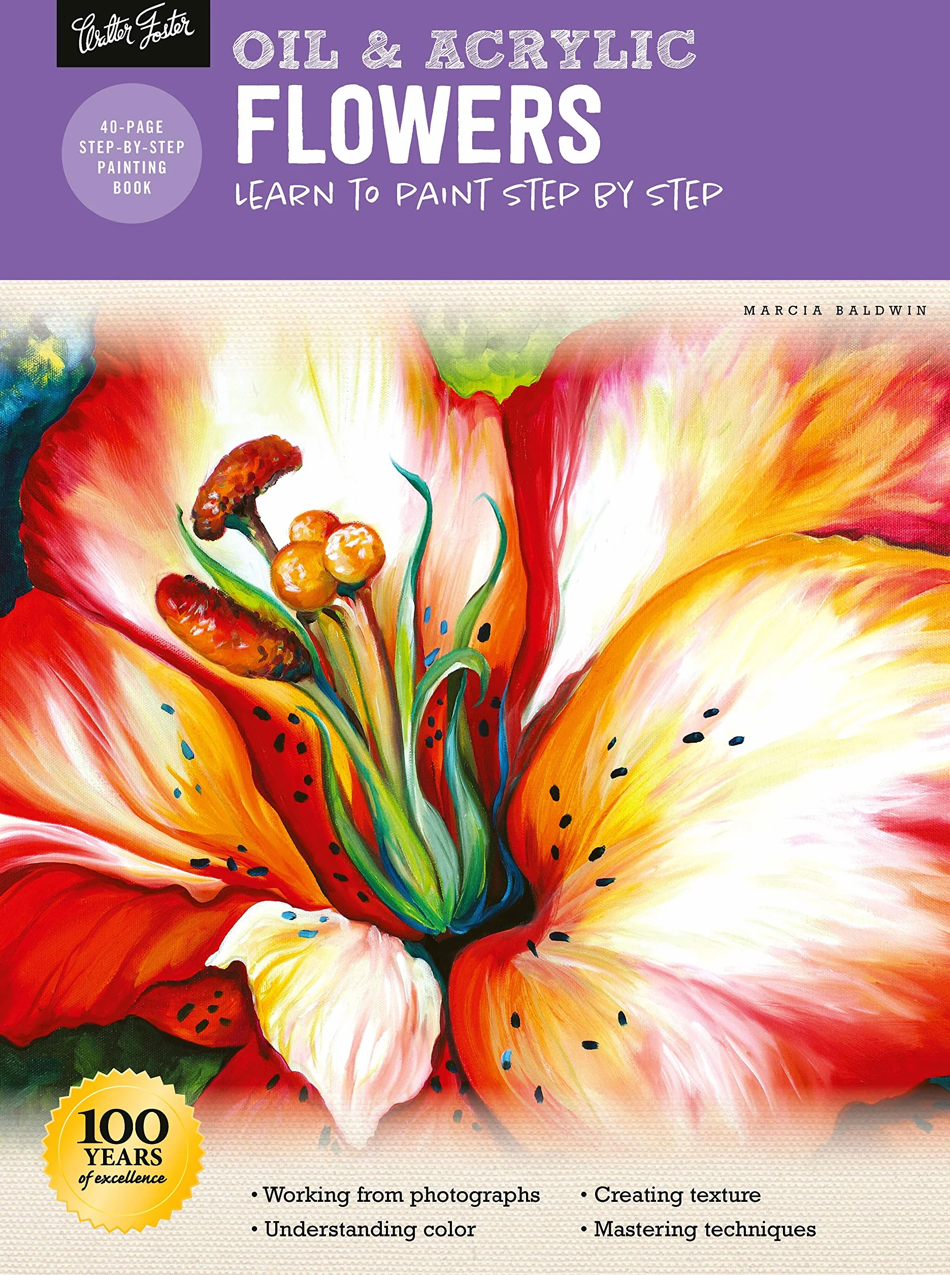 Oil & Acrylic Flowers: Learn to Paint Step by Step