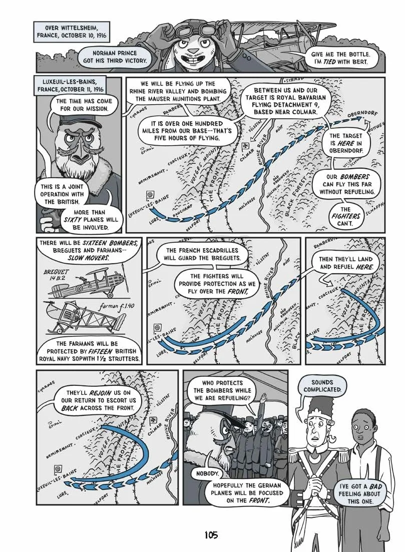 Above the Trenches: A World War I Flying Ace Tale (Nathan Hale's Hazardous Tales #12)