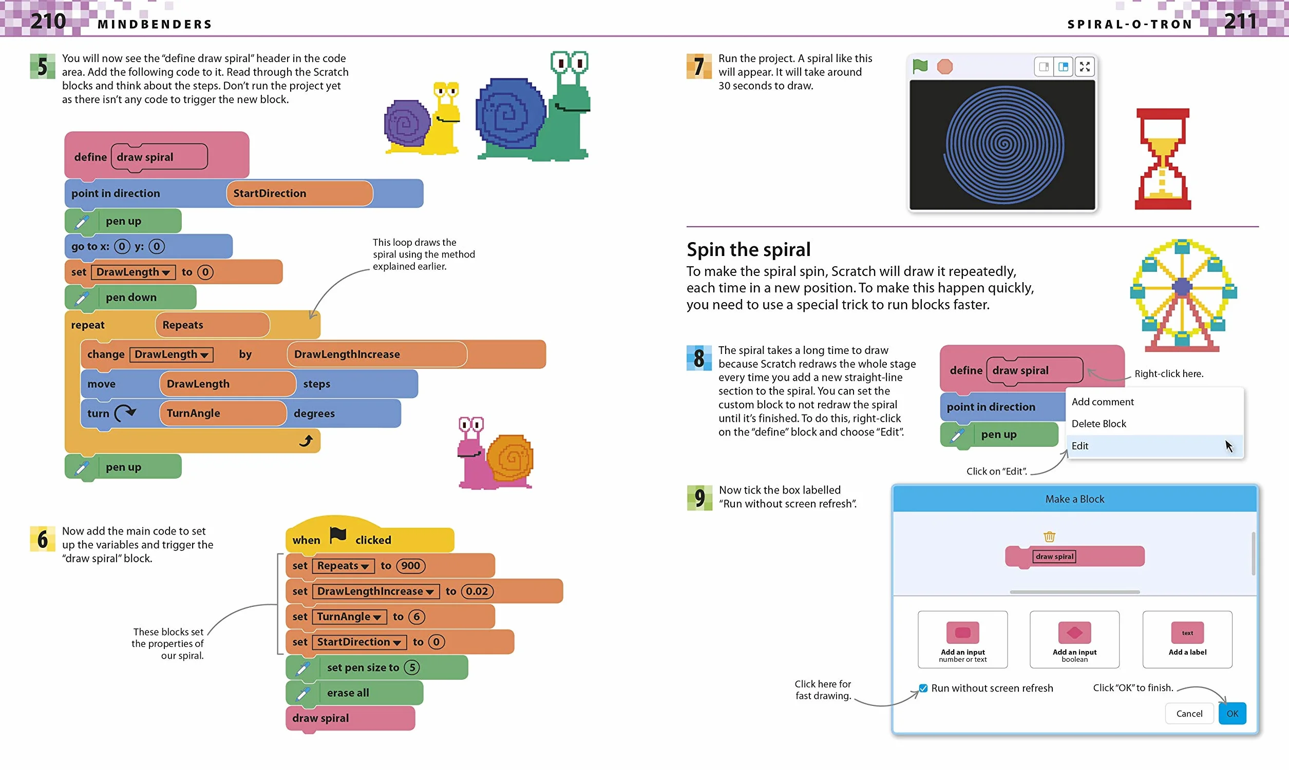 Coding Projects in Scratch: A Step-by-Step Visual Guide to Coding Your Own Animations, Games, Simulations, a