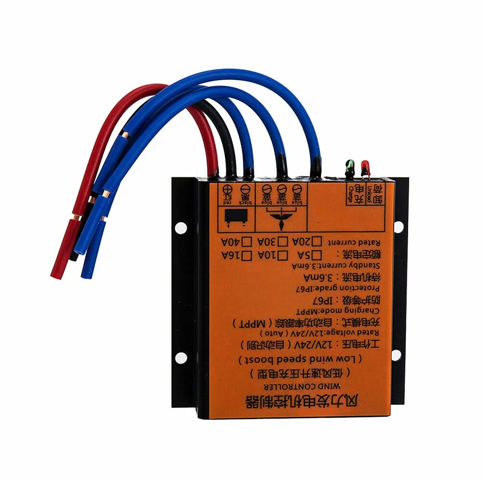 Pionowa turbina wiatrowa 400 W, MPPT 12 V, helix, magnetyczna oś lewitacyjna, łopatki z włókna szklanego