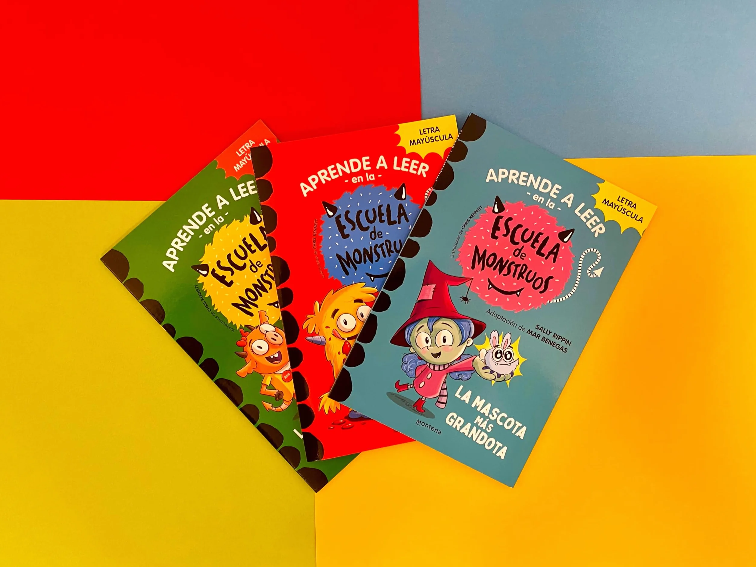 Escuela de Monstruos Pack Libros 1 2 3 En letra MAYÚSCULA aprender a leer niños 5 años