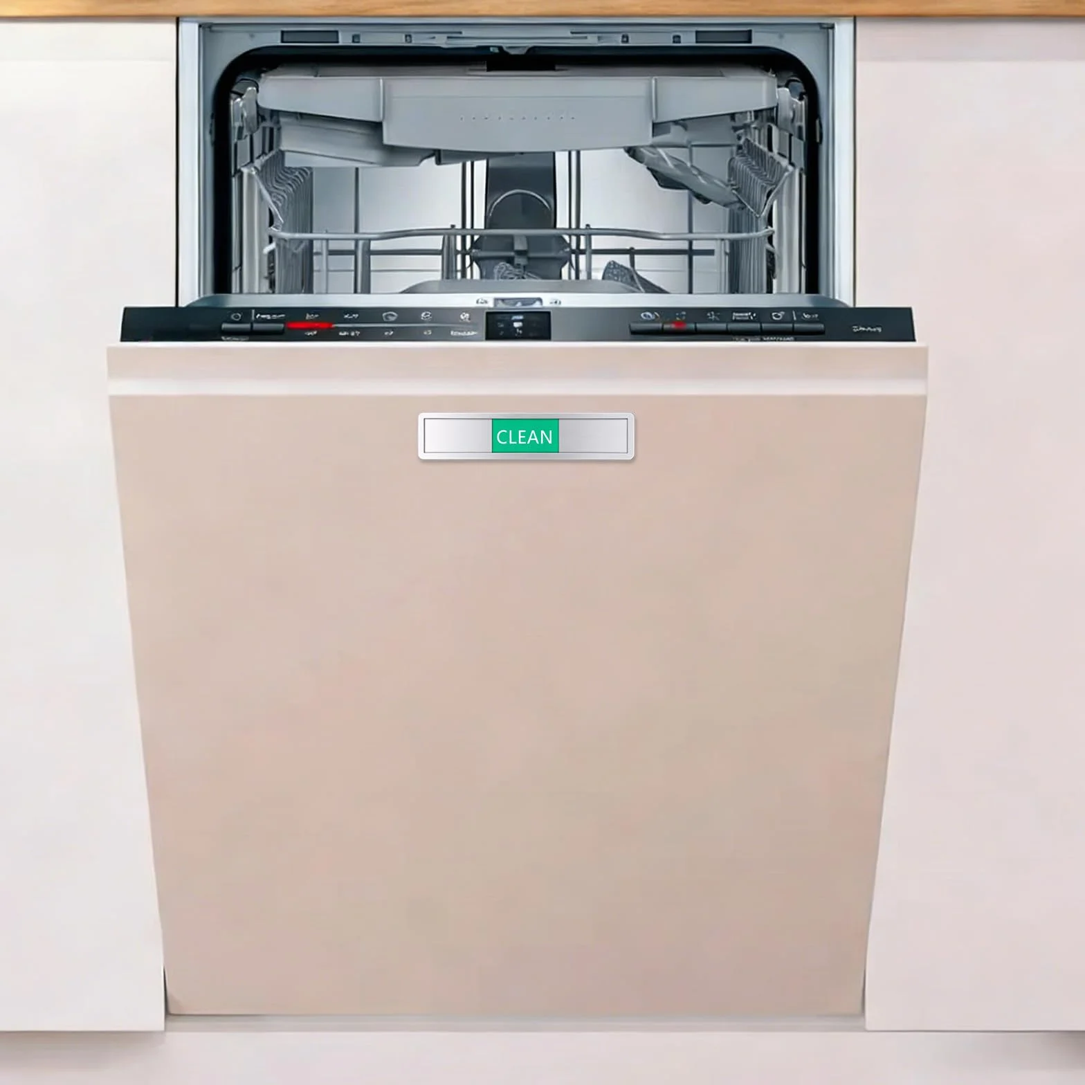 Czysty / brudny szyld przesuwny, do zmywarki do naczyń, znak Clean Dirty Dishwasher, do zmywarki do naczyń, z magnetycznym zamknięciem