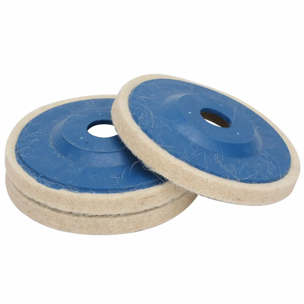 Tarcza z Filcu Wełnianego do Polerowania 100 mm 16 mm 3-częściowa