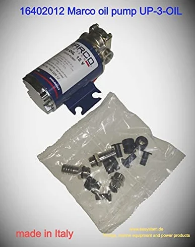 MARCO UP3/OIL samozasysająca pompa olejowa z brązowymi kołami zębatymi, 5,5 l/min, 2 bar, 12 V, pompa transferowa, pompa do łodzi, pompa do diesla, pompa okrętowa, pompa do oleju opałowego, pompa