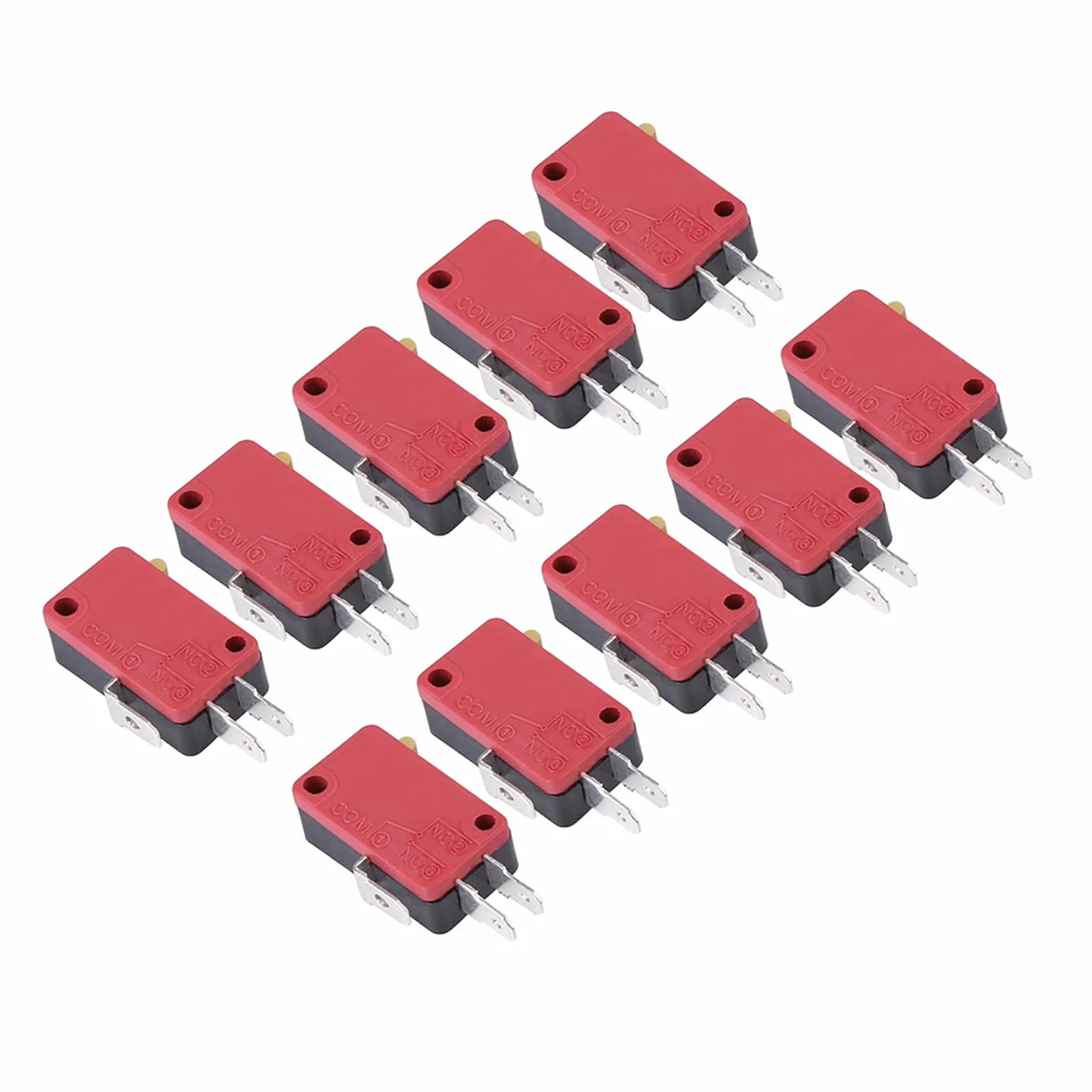 Mikroprzełącznik 10 szt. 3-pinowy krańcowy przycisk do elektroniki