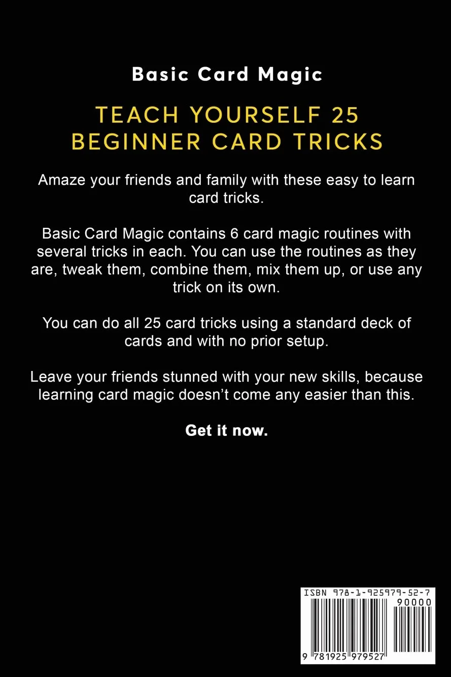 Basic Card Magic: 25 Easy Tricks for Beginners
