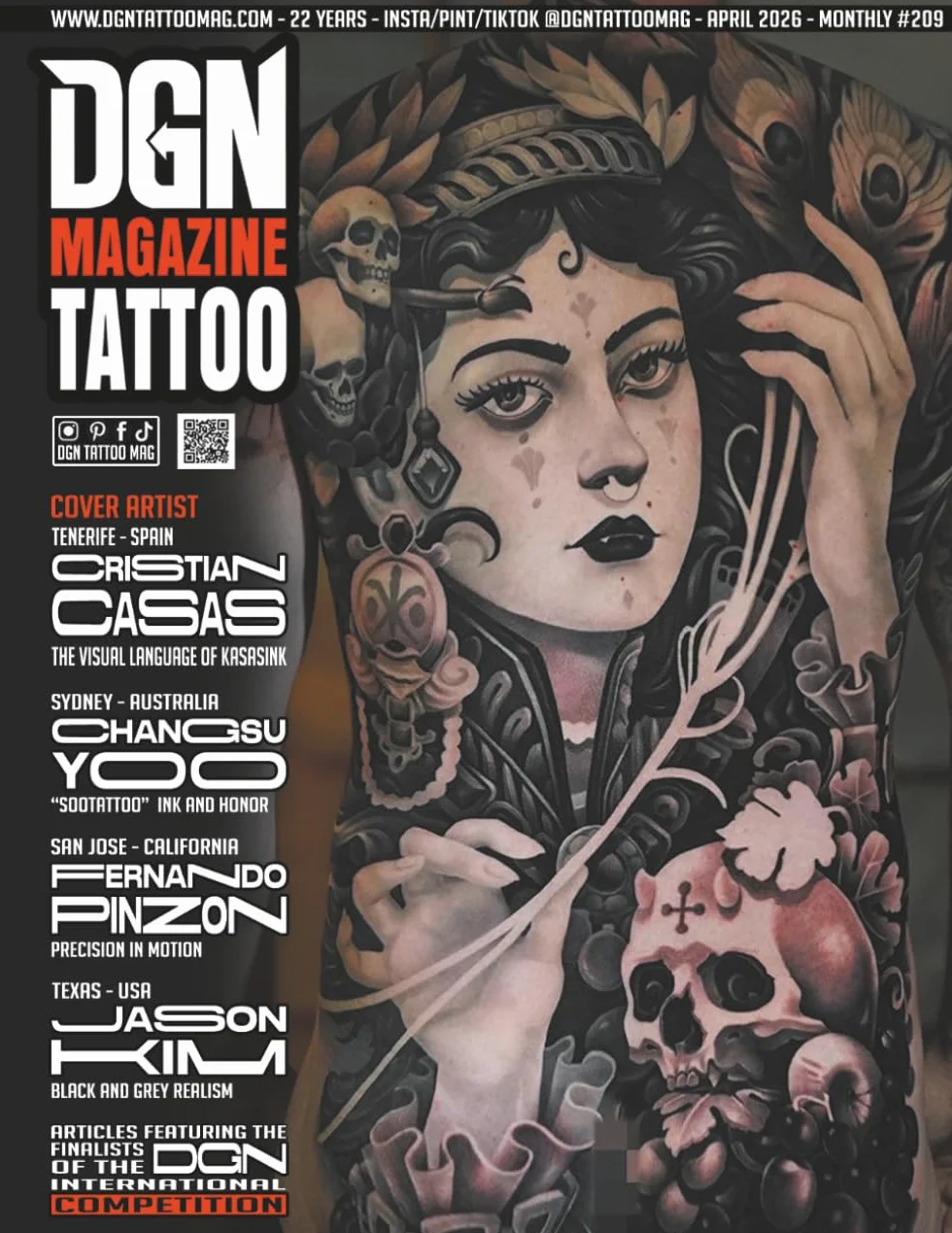DGN Tattoo Magazine Issue #209 Cristian Casas