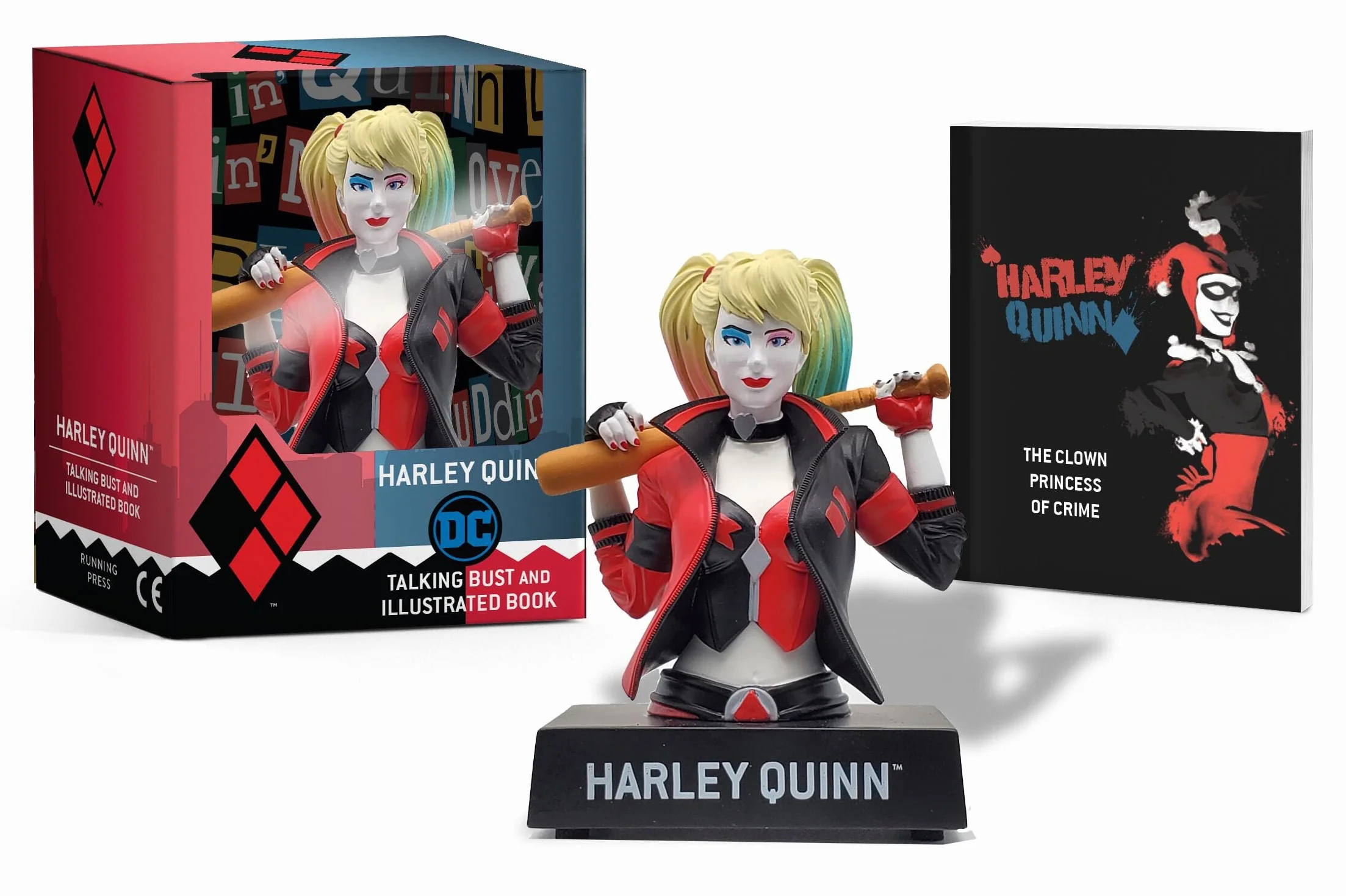 Harley Quinn Talking Figure Illustrated Book