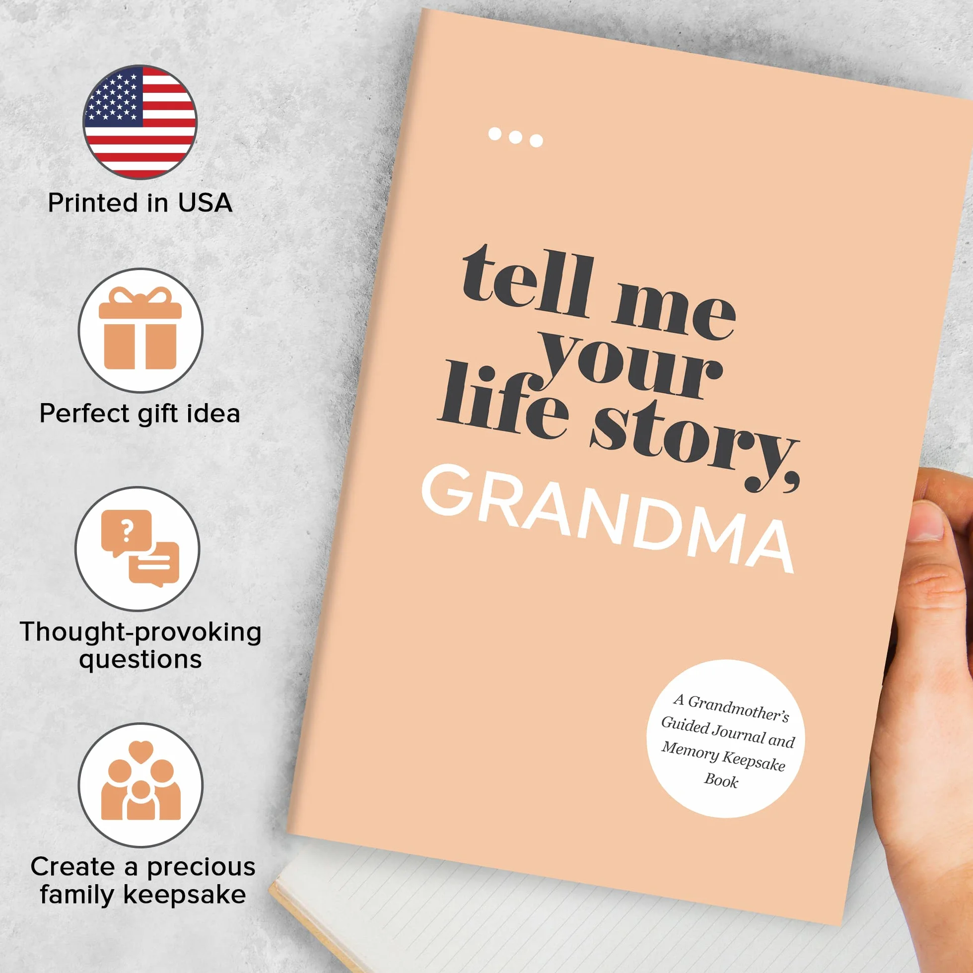 Tell Me Your Life Story, Grandma: A Grandmother’s Guided Journal and Memory Keepsake Book