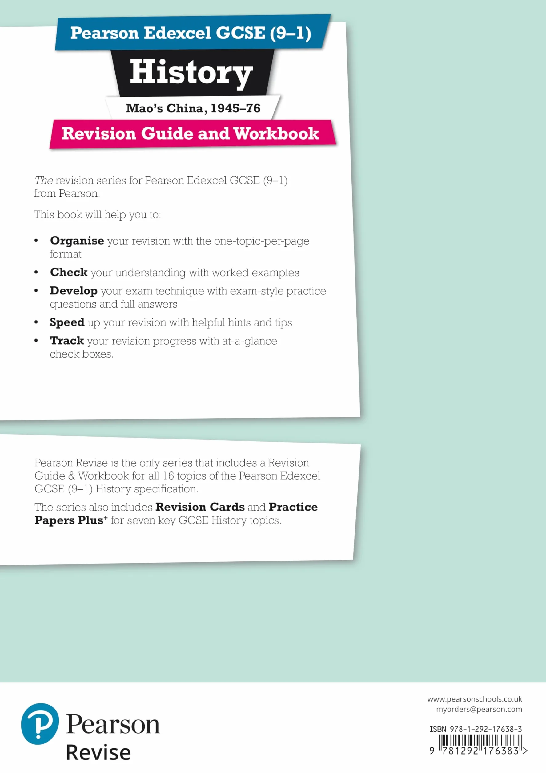 Revise Edexcel GCSE (9-1) History Mao's China Revision Guide and Workbook