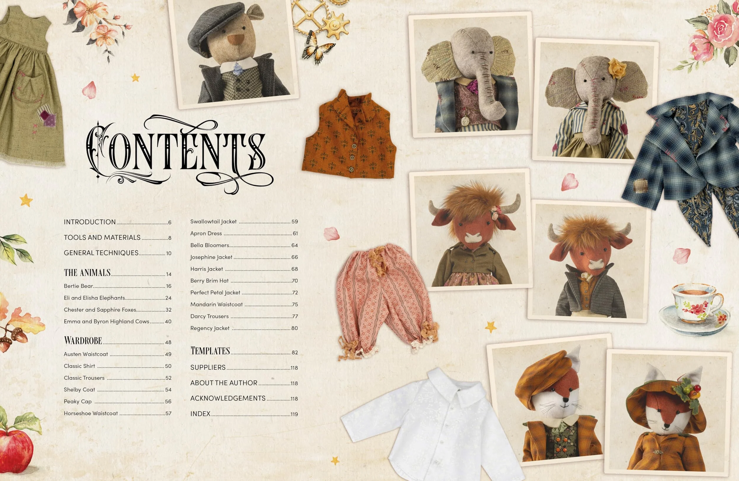 Sew Felt Animals from Apple Blossom Wood: Practical Guide to Sewing Heirloom Animal Dolls and Clothing