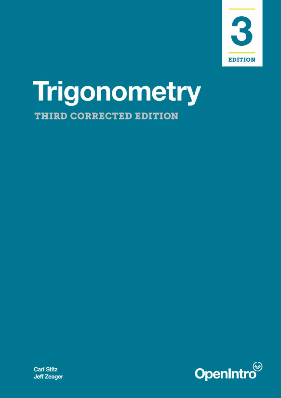 Trigonometry: Third Corrected Edition