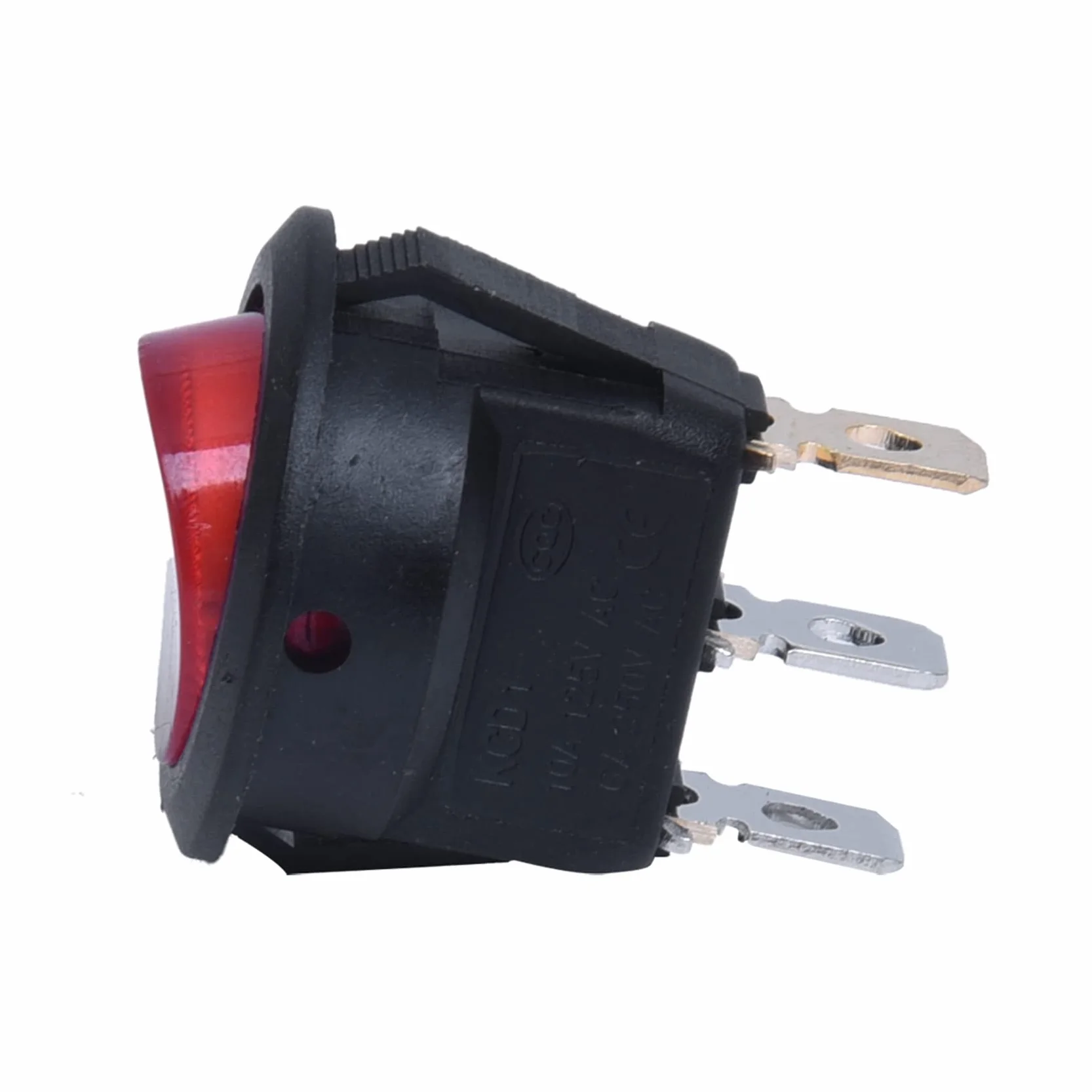 2 x przełącznik kołyskowy dwubiegunowy wł./wył. czerwony 3 220 V