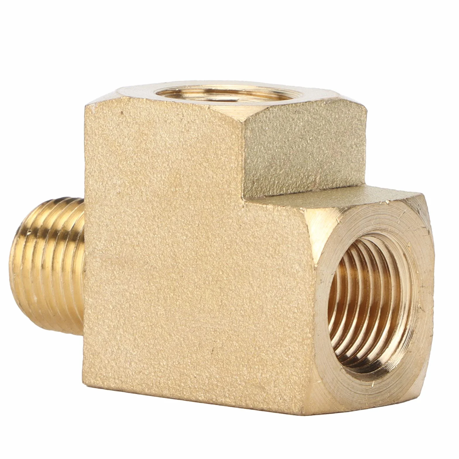Trójnik Mosiężny 1/8 Cala NPT 1000 PSI Malex