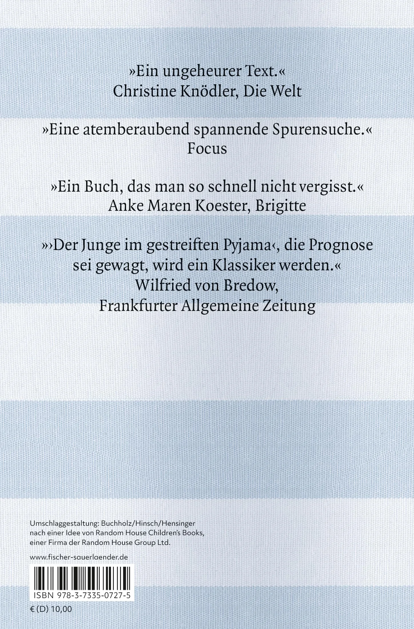 Der Junge im gestreiften Pyjama: Eine Fabel